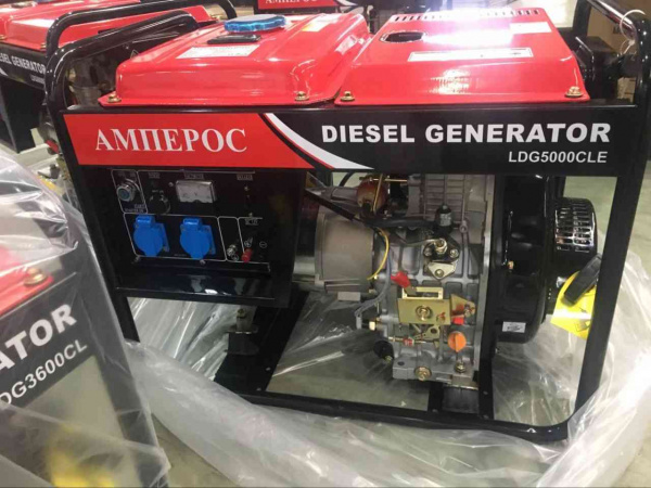 Дизельный генератор Амперос LDG5000СLE стартер