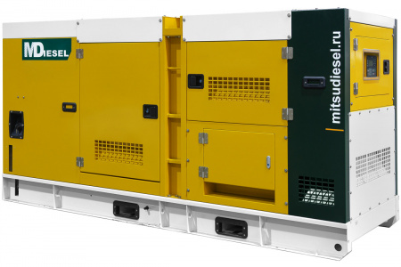 Резервный дизельный генератор MitsuDiesel АД-150С-Т400-1РКМ29 в шумозащитном кожухе