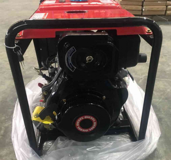 Дизельный генератор Амперос LDG7500СLE стартер в кожухе