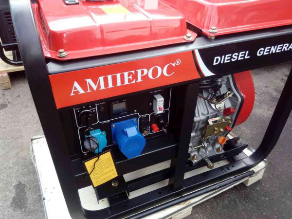 Дизельный генератор Амперос LDG12000E стартер в кожухе