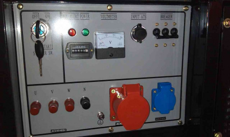 Дизельный генератор Амперос LDG12-3 E стартер в кожухе