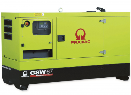 Дизельный генератор Pramac GSW 80 P в кожухе